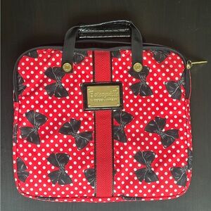 Betseyville by Betsey Johnson Laptop Sleeve Red Polka Dot Bow Print
